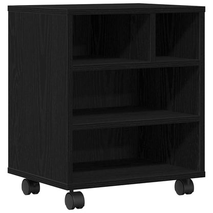 Stojan Na Tiskárnu Černý Dub 41 X 32 X 48 Cm Kompozitní Dřevo