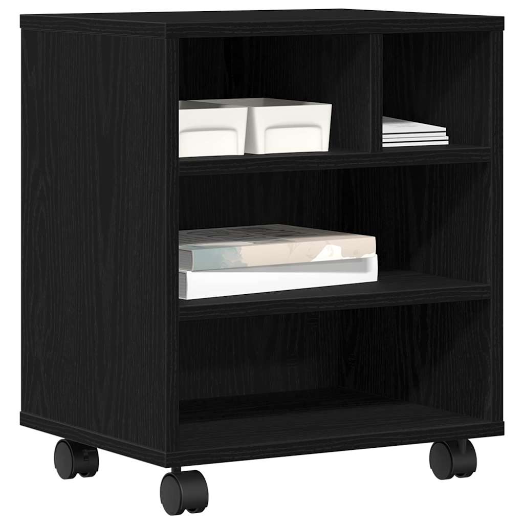 Stojan Na Tiskárnu Černý Dub 41 X 32 X 48 Cm Kompozitní Dřevo