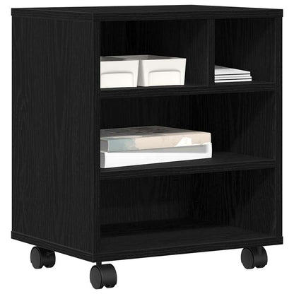 Stojan Na Tiskárnu Černý Dub 41 X 32 X 48 Cm Kompozitní Dřevo