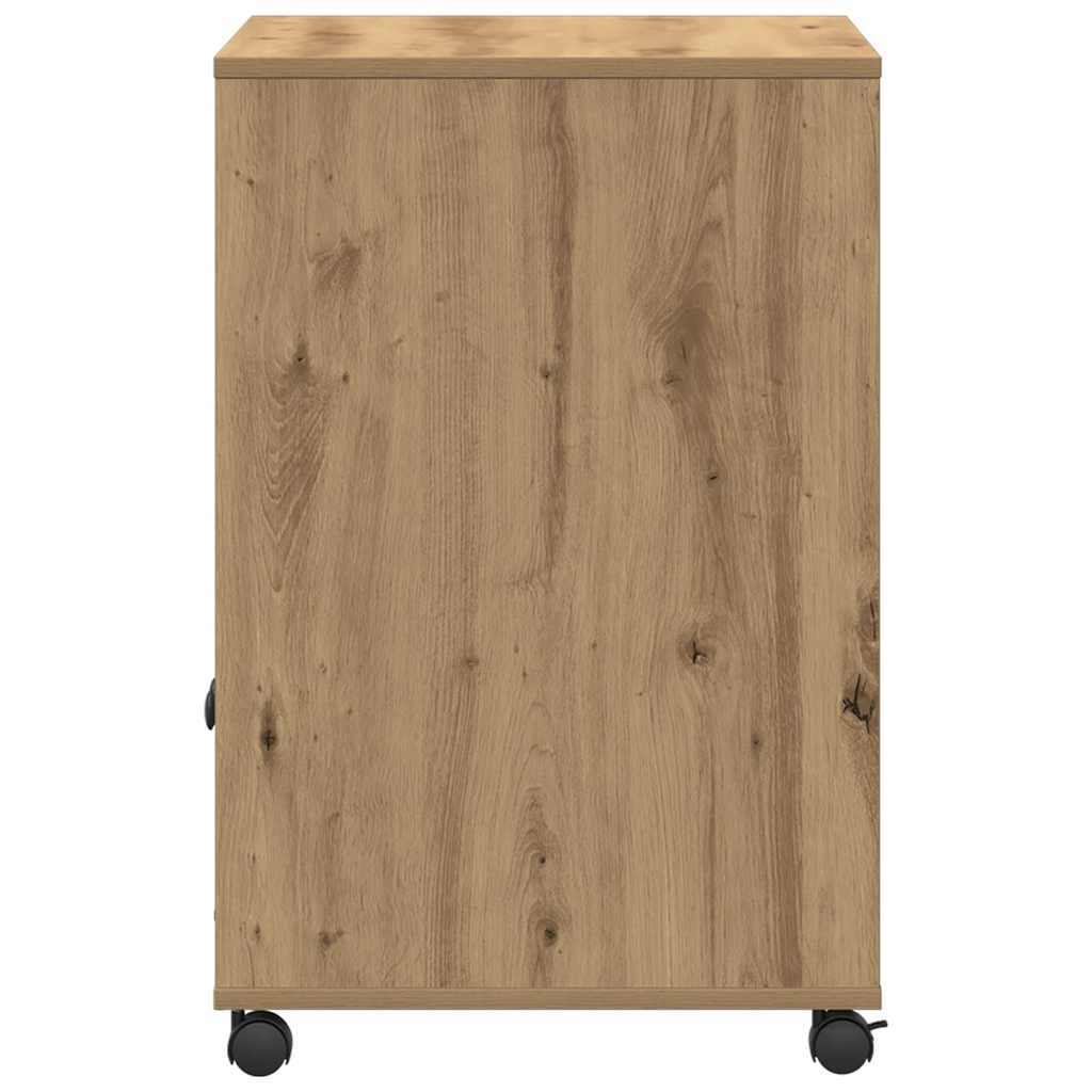 Stojan Na Tiskárnu S Úložištěm Artisanový Dub 60 X 48 X 74 Cm