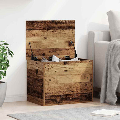 Úložná Krabice Staré Dřevo 60 X 42 X 46 Cm Kompozitní Dřevo