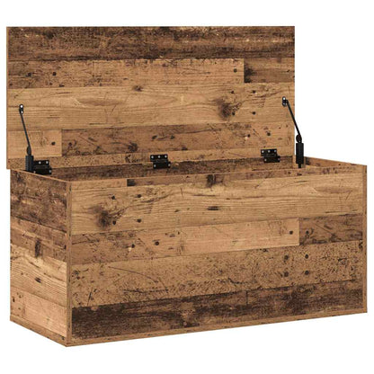 Úložná Krabice Staré Dřevo 100 X 42 X 46 Cm Kompozitní Dřevo