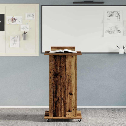 Podium Staré Dřevo Kompozitní Dřevo 55 X 55 X 107 Cm