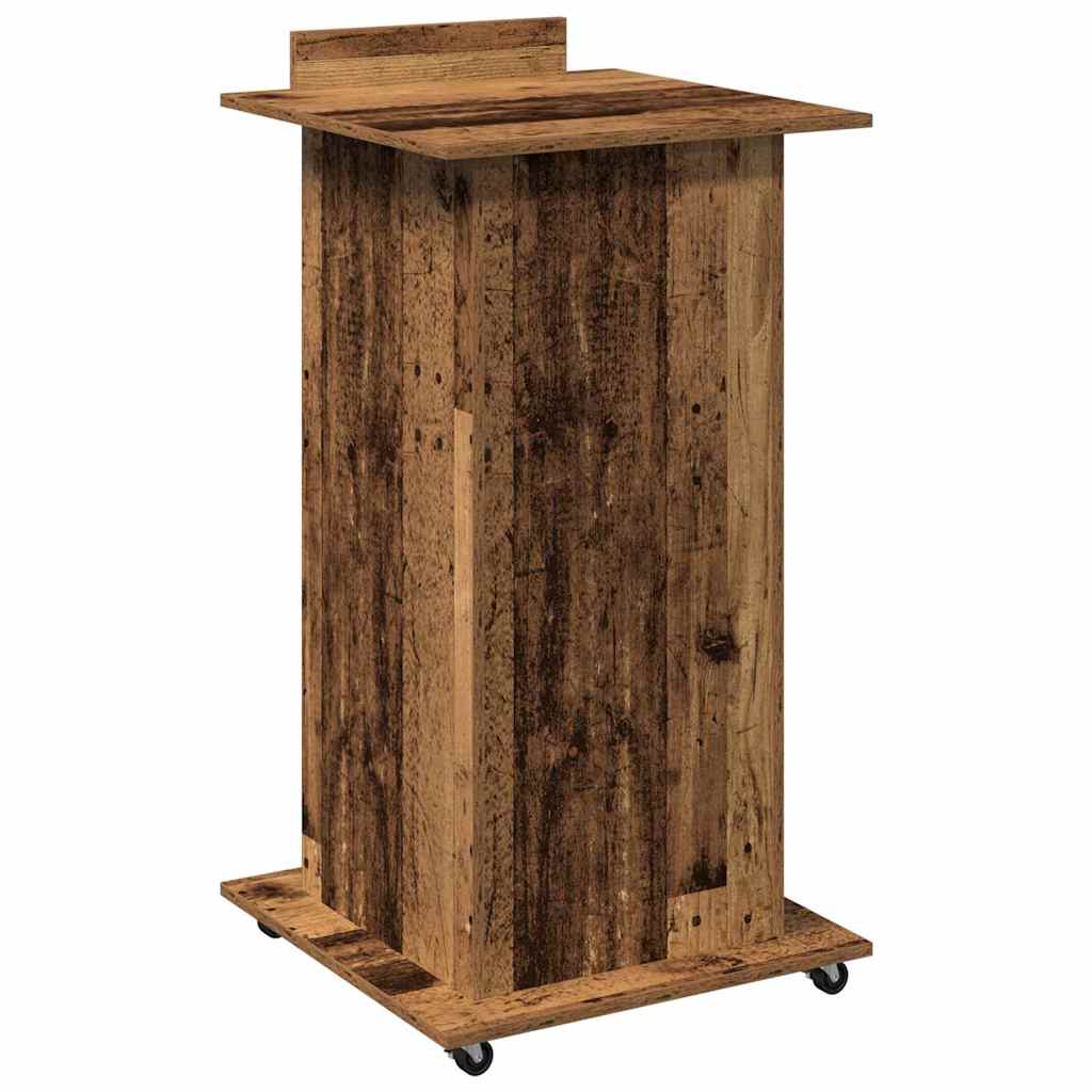 Podium Staré Dřevo Kompozitní Dřevo 55 X 55 X 107 Cm