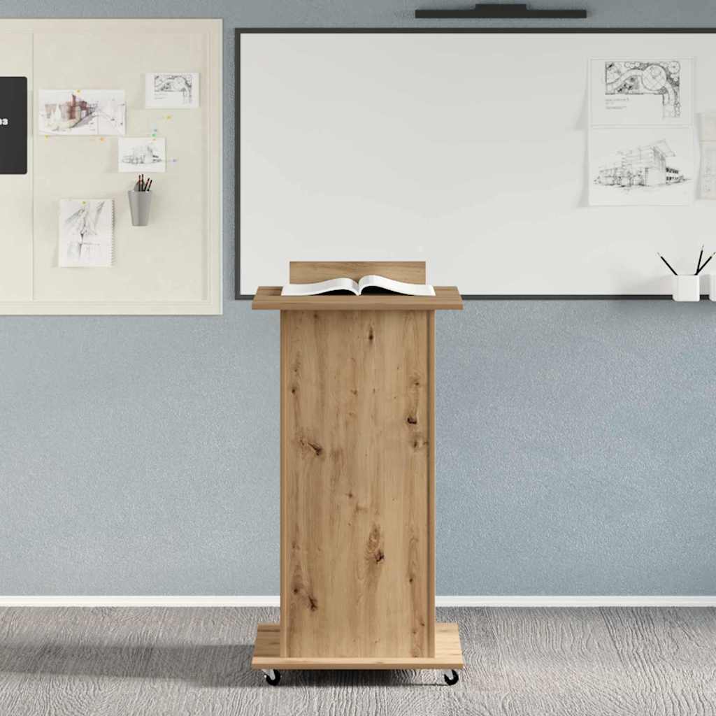 Podium Artisanový Dub Kompozitní Dřevo 55 X 55 X 107 Cm