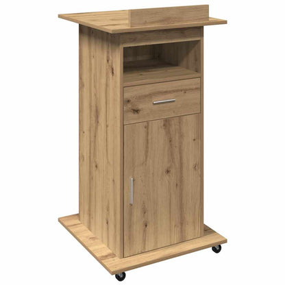 Podium Artisanový Dub Kompozitní Dřevo 55 X 55 X 107 Cm