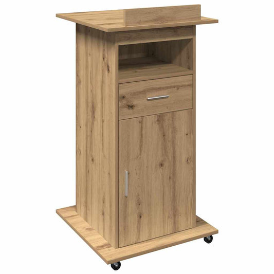 Podium Artisanový Dub Kompozitní Dřevo 55 X 55 X 107 Cm