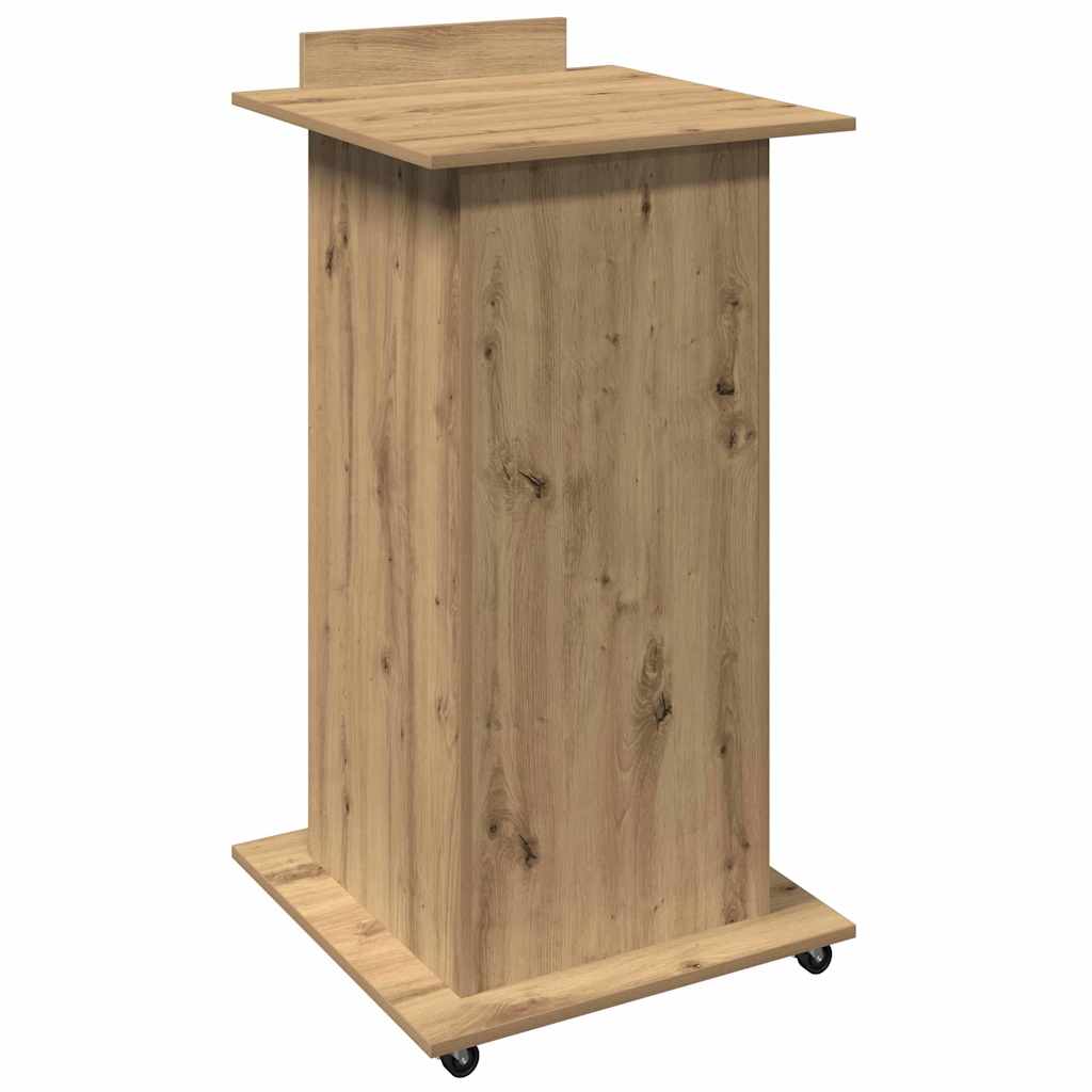 Podium Artisanový Dub Kompozitní Dřevo 55 X 55 X 107 Cm