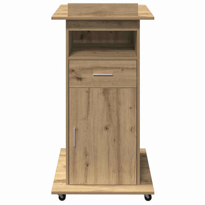 Podium Artisanový Dub Kompozitní Dřevo 55 X 55 X 107 Cm