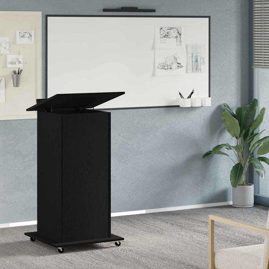 Podium Černý Dub Kompozitní Dřevo 55 X 55 X 107 Cm