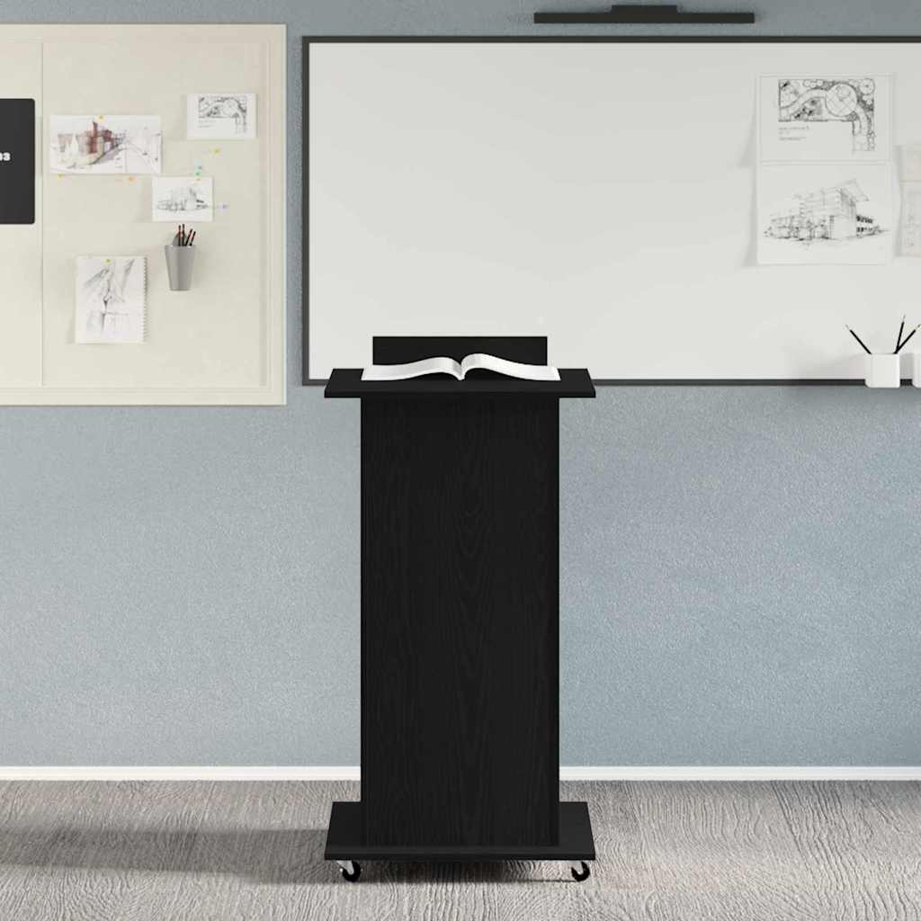 Podium Černý Dub Kompozitní Dřevo 55 X 55 X 107 Cm