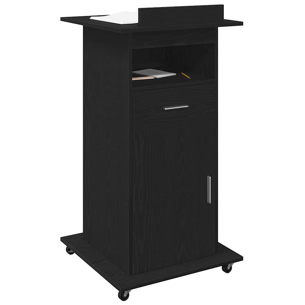 Podium Černý Dub Kompozitní Dřevo 55 X 55 X 107 Cm