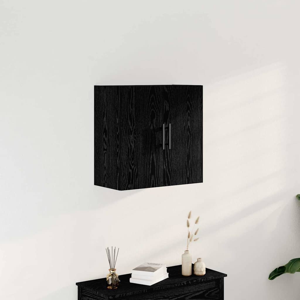 Nástěnná Skříňka 60 X 31,5 X 60 Cm Kompozitní Dřevo Černý Dub