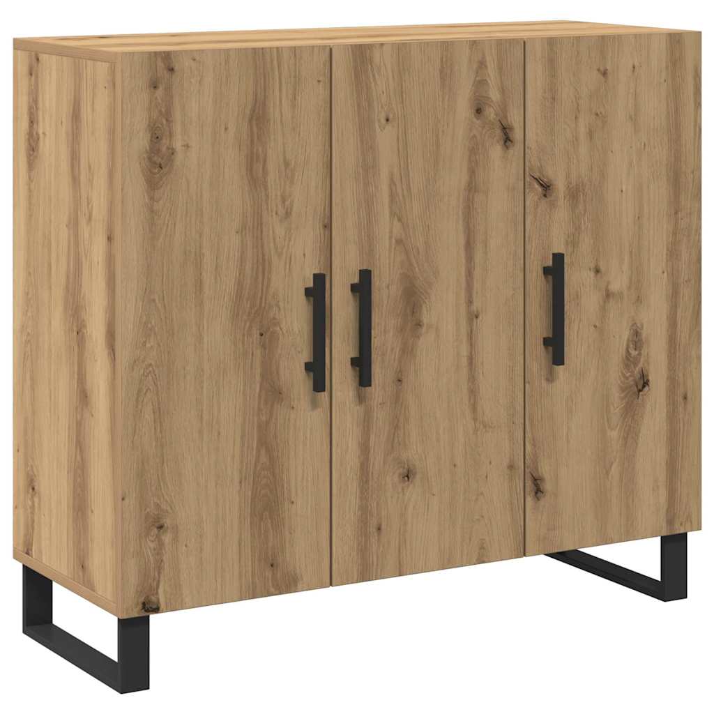 Servírovací Skříň Artisanový Dub 90 X 34 X 80 Cm
