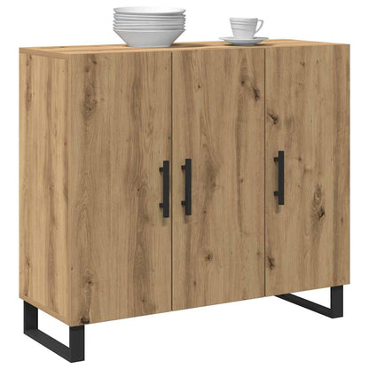 Servírovací Skříň Artisanový Dub 90 X 34 X 80 Cm