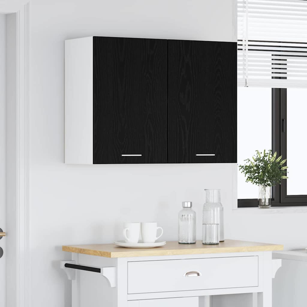 Závěsná Skříňka Lyon Černý Dub 80 X 31 X 60 Cm Kompozitní Dřevo