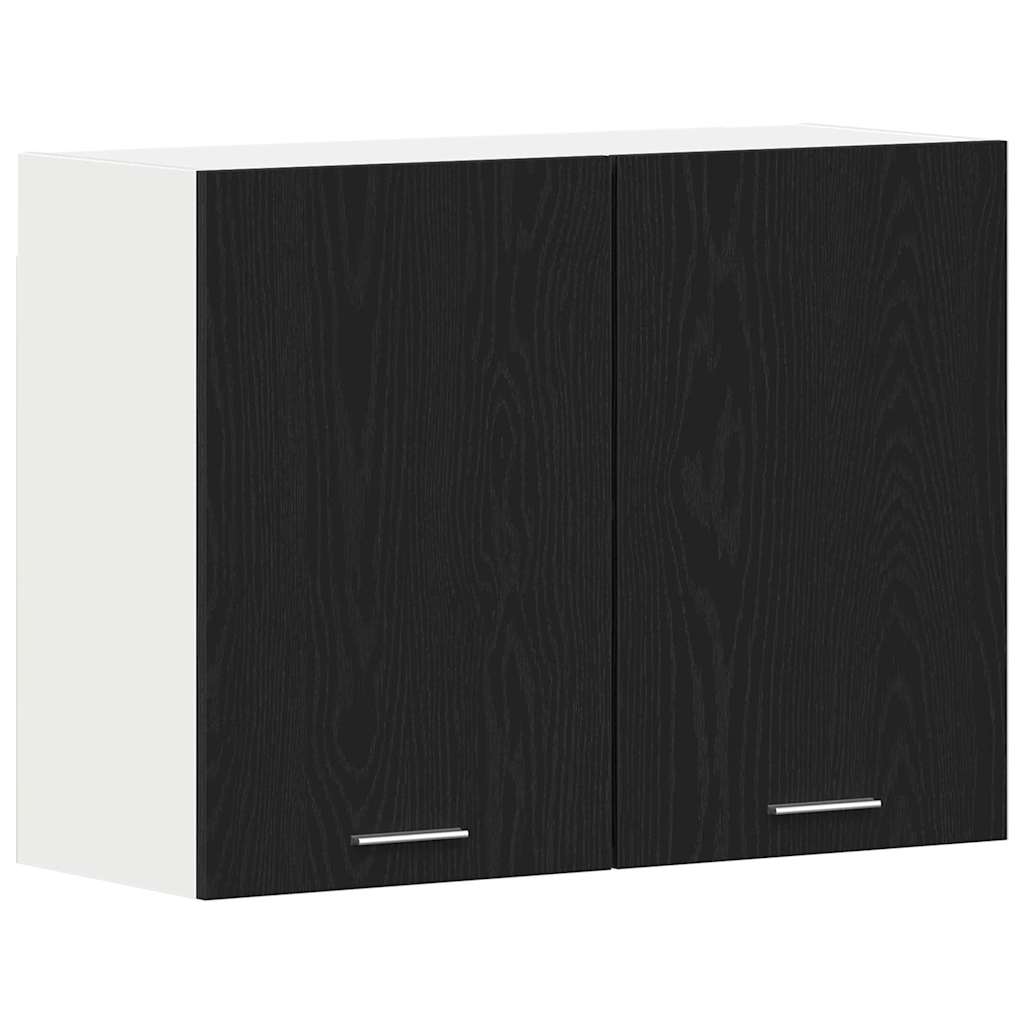 Závěsná Skříňka Lyon Černý Dub 80 X 31 X 60 Cm Kompozitní Dřevo