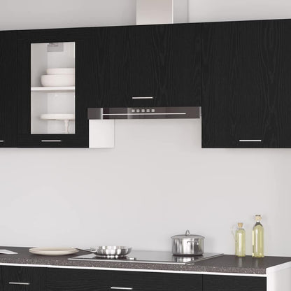 Závěsná Skříňka Lyon Černý Dub 60 X 31 X 40 Cm Kompozitní Dřevo