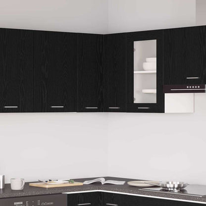 Závěsná Skříňka Lyon Černý Dub 57 X 57 X 60 Cm Kompozitní Dřevo