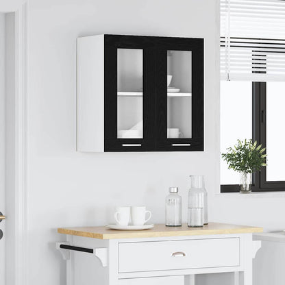 Závěsná Skříňka Černý Dub 60 X 31 X 60 Cm Kompozitní Dřevo