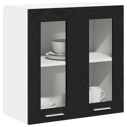Závěsná Skříňka Černý Dub 60 X 31 X 60 Cm Kompozitní Dřevo