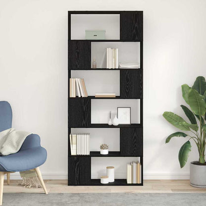 Sestava Tv Skříněk 80 X 24 X 186 Cm Černá Kompozitní Dřevo