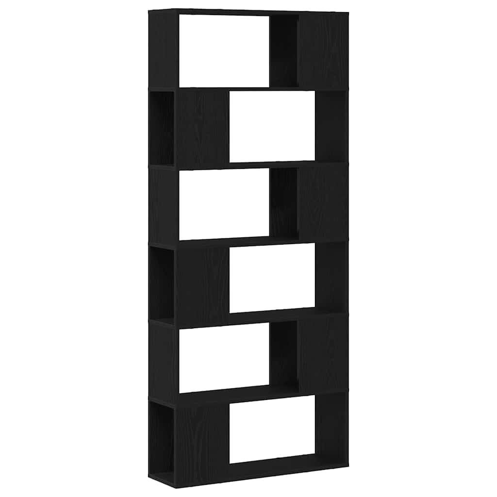 Sestava Tv Skříněk 80 X 24 X 186 Cm Černá Kompozitní Dřevo