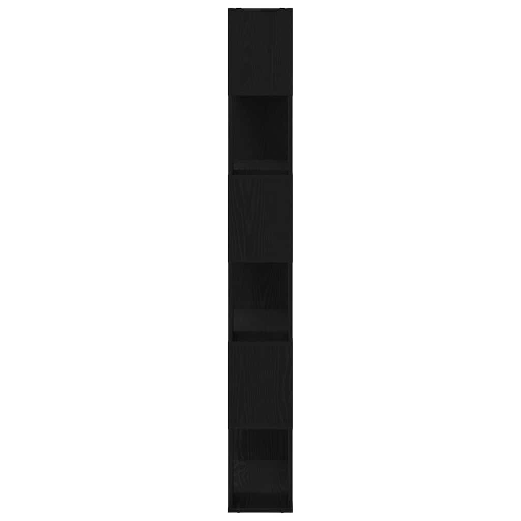 Sestava Tv Skříněk 80 X 24 X 186 Cm Černá Kompozitní Dřevo