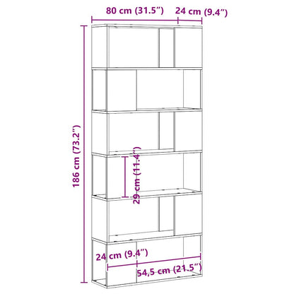 Sestava Tv Skříněk 80 X 24 X 186 Cm Černá Kompozitní Dřevo