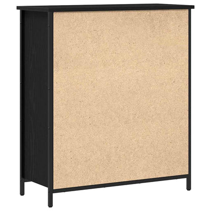 Servírovací Skříň Černý Dub 70 X 30 X 80 Cm Kompozitní Dřevo