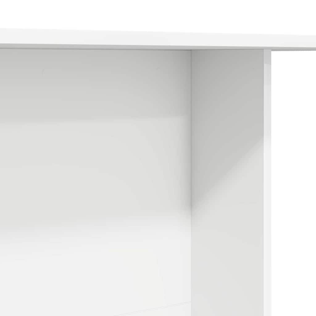 Jídelní Stůl 110 X 60 X 75 Cm Kompozitní Dřevo Bílá Obdélníkový