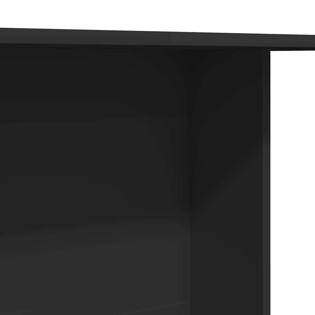 Jídelní Stůl 110 X 60 X 75 Cm Kompozitní Dřevo Černá