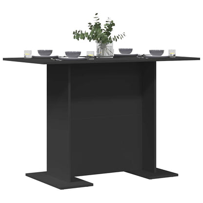 Jídelní Stůl 110 X 60 X 75 Cm Kompozitní Dřevo Černá
