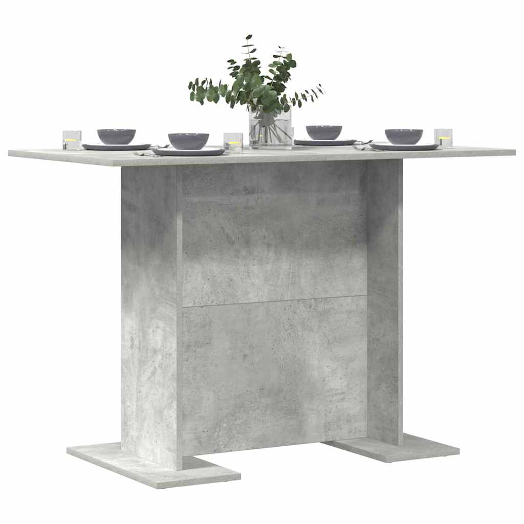 Jídelní Stůl 110 X 60 X 75 Cm Kompozitní Dřevo Betonově Šedá