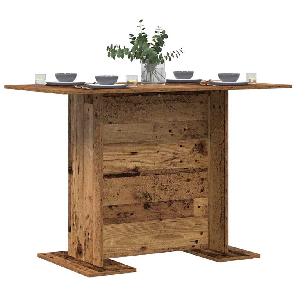 Jídelní Stůl 110 X 60 X 75 Cm Kompozitní Dřevo Staré Dřevo