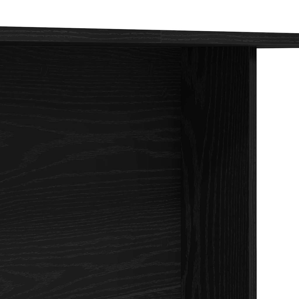 Jídelní Stůl 110 X 60 X 75 Cm Kompozitní Dřevo Černý Dub