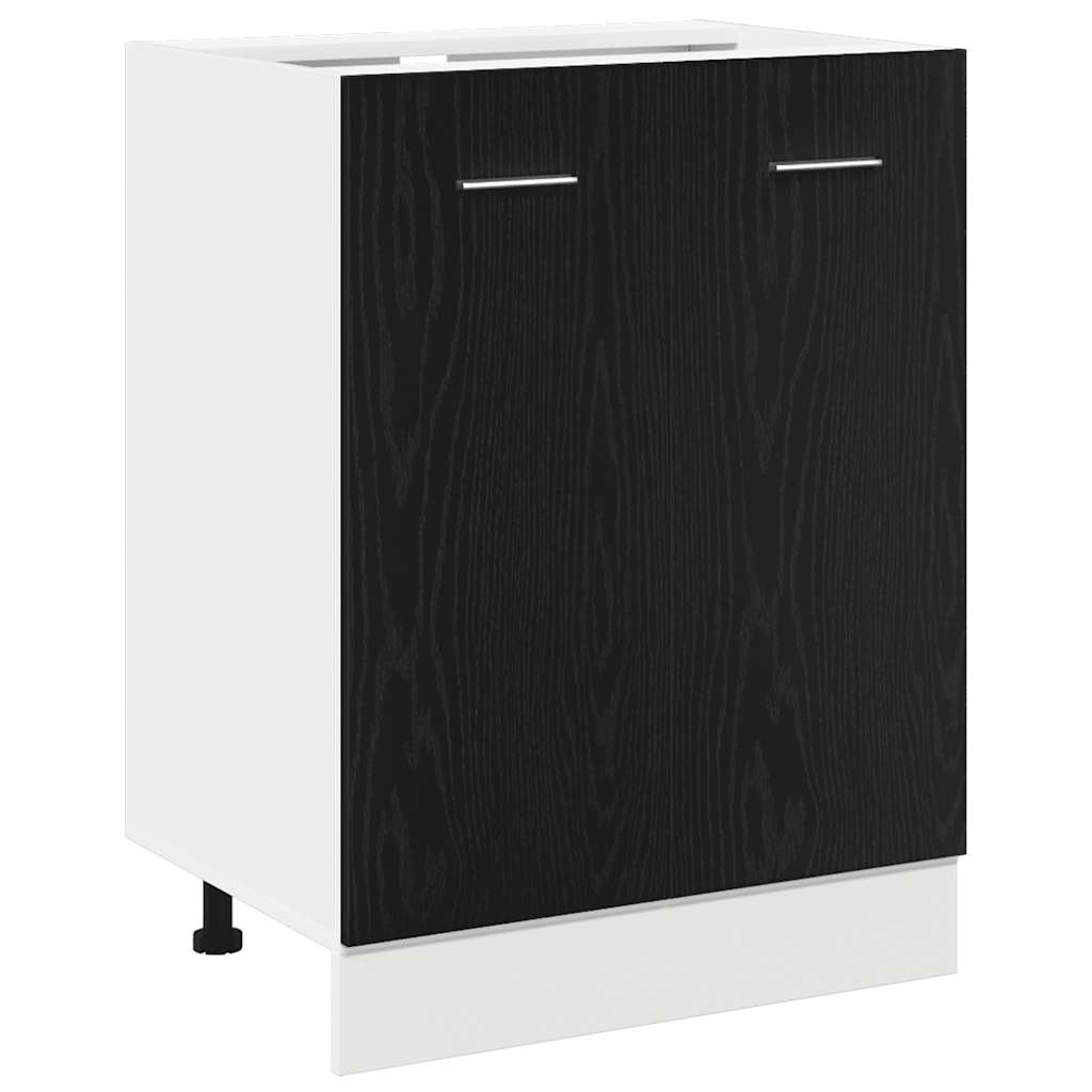Spodní Skříň Černý Dub 60X46X81,5 Cm Inženýrská Dřevotříska