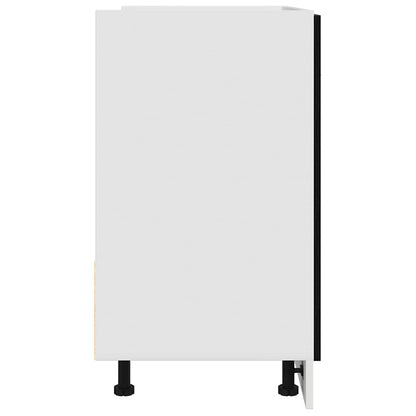 Spodní Skříňka Pod Dřez Černý Dub 80X46X81,5 Cm Dýhované Dřevo