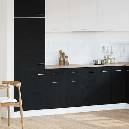 Závěsná Skříňka Černý Dub 80 X 31 X 81,5 Cm Kompozitní Dřevo