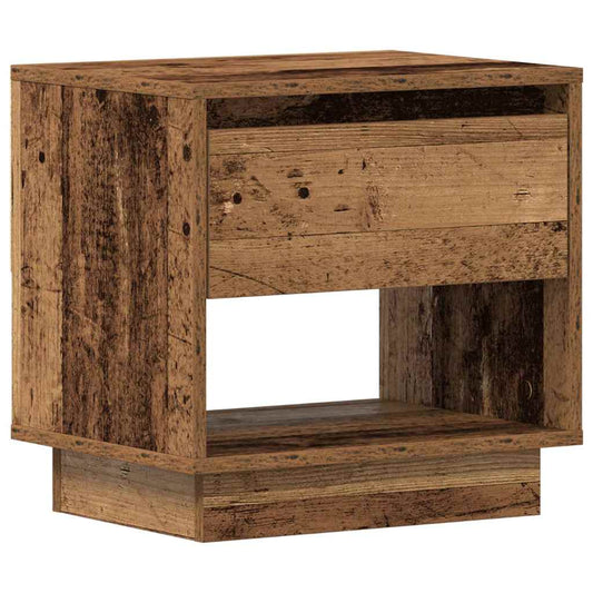 Noční Stolek Staré Dřevo 45 X 34 X 44 Cm Kompozitní Dřevo