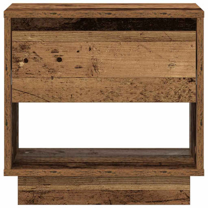 Noční Stolek Staré Dřevo 45 X 34 X 44 Cm Kompozitní Dřevo
