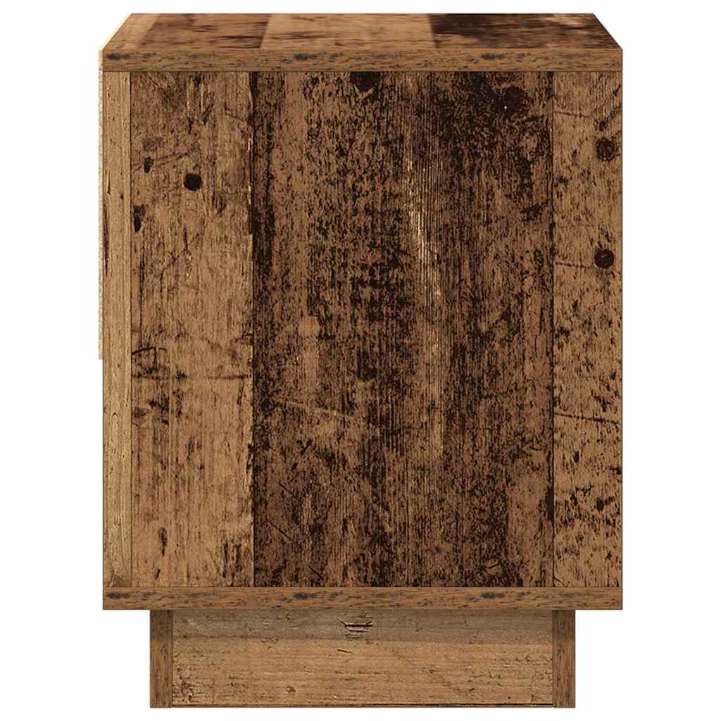 Noční Stolek Staré Dřevo 45 X 34 X 44 Cm Kompozitní Dřevo