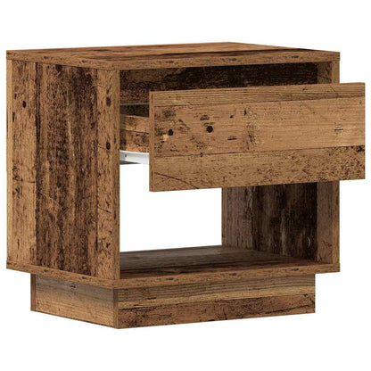 Noční Stolek 2 Ks Staré Dřevo 45 X 34 X 44 Cm Kompozitní Dřevo