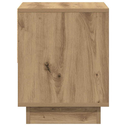 Noční Stolek Artisanový Dub 45 X 34 X 44 Cm Kompozitní Dřevo