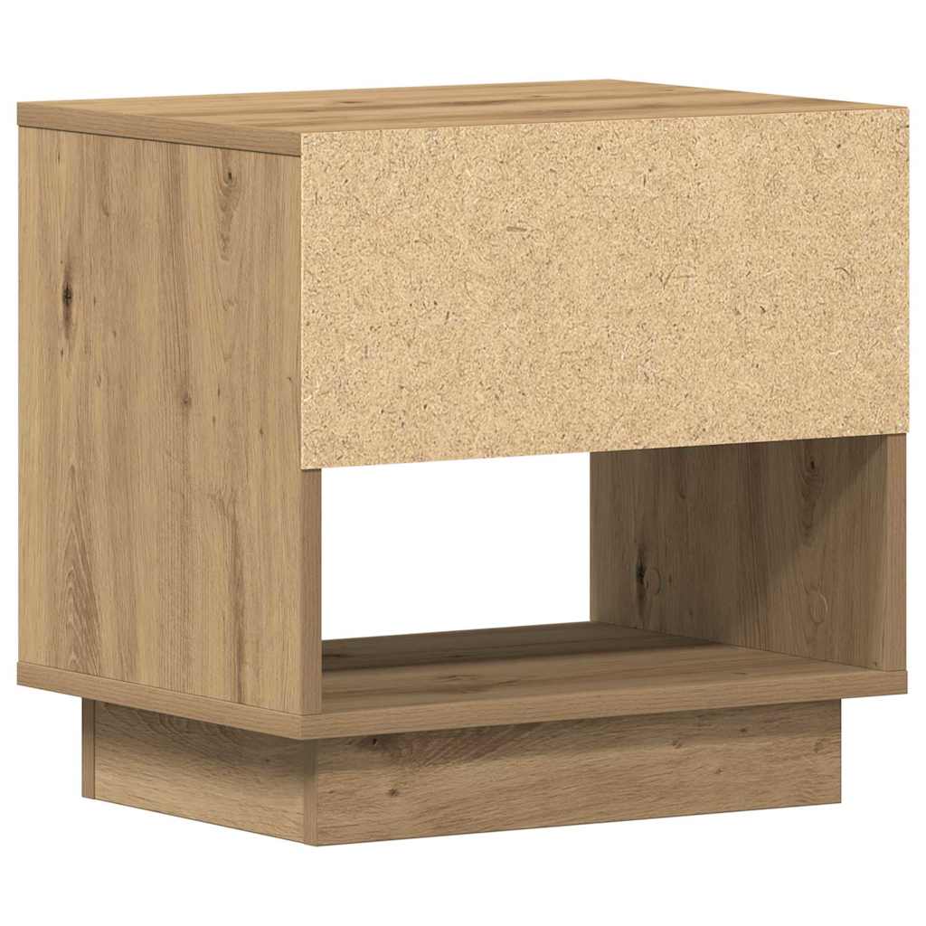 Noční Stolek 2 Ks Artisanový Dub 45 X 34 X 44 Cm