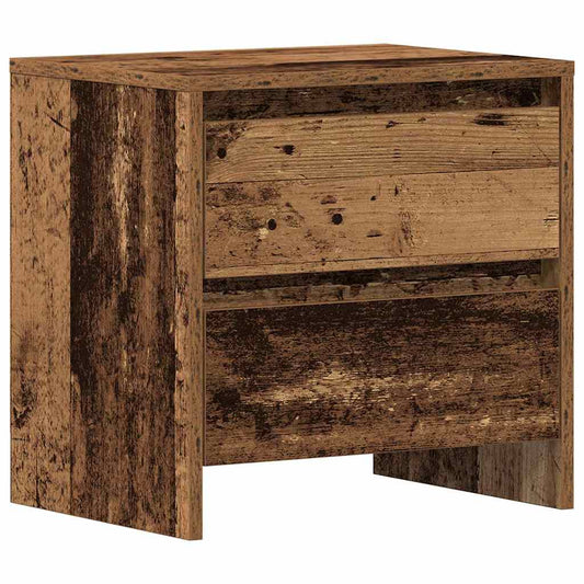Noční Skříňka Staré Dřevo 45 X 34 X 44,5 Cm Kompozitní Dřevo