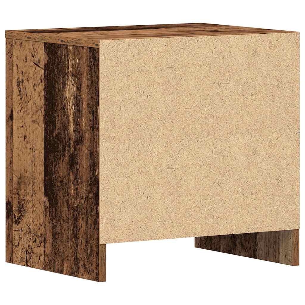 Noční Skříňka Staré Dřevo 45 X 34 X 44,5 Cm Kompozitní Dřevo