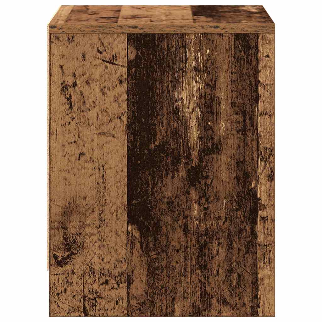 Noční Skříňka Staré Dřevo 45 X 34 X 44,5 Cm Kompozitní Dřevo