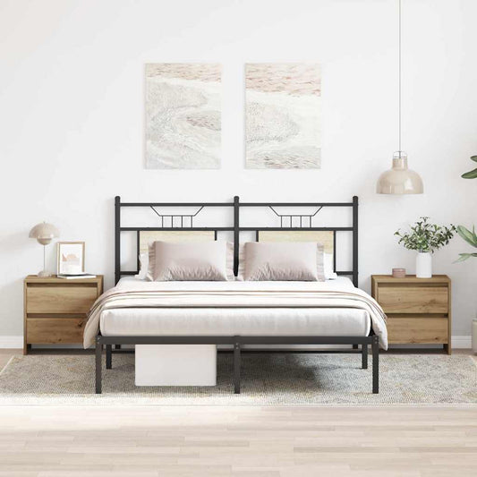 Noční Skříňka 2 Ks Artisanový Dub 45 X 34 X 44,5 Cm