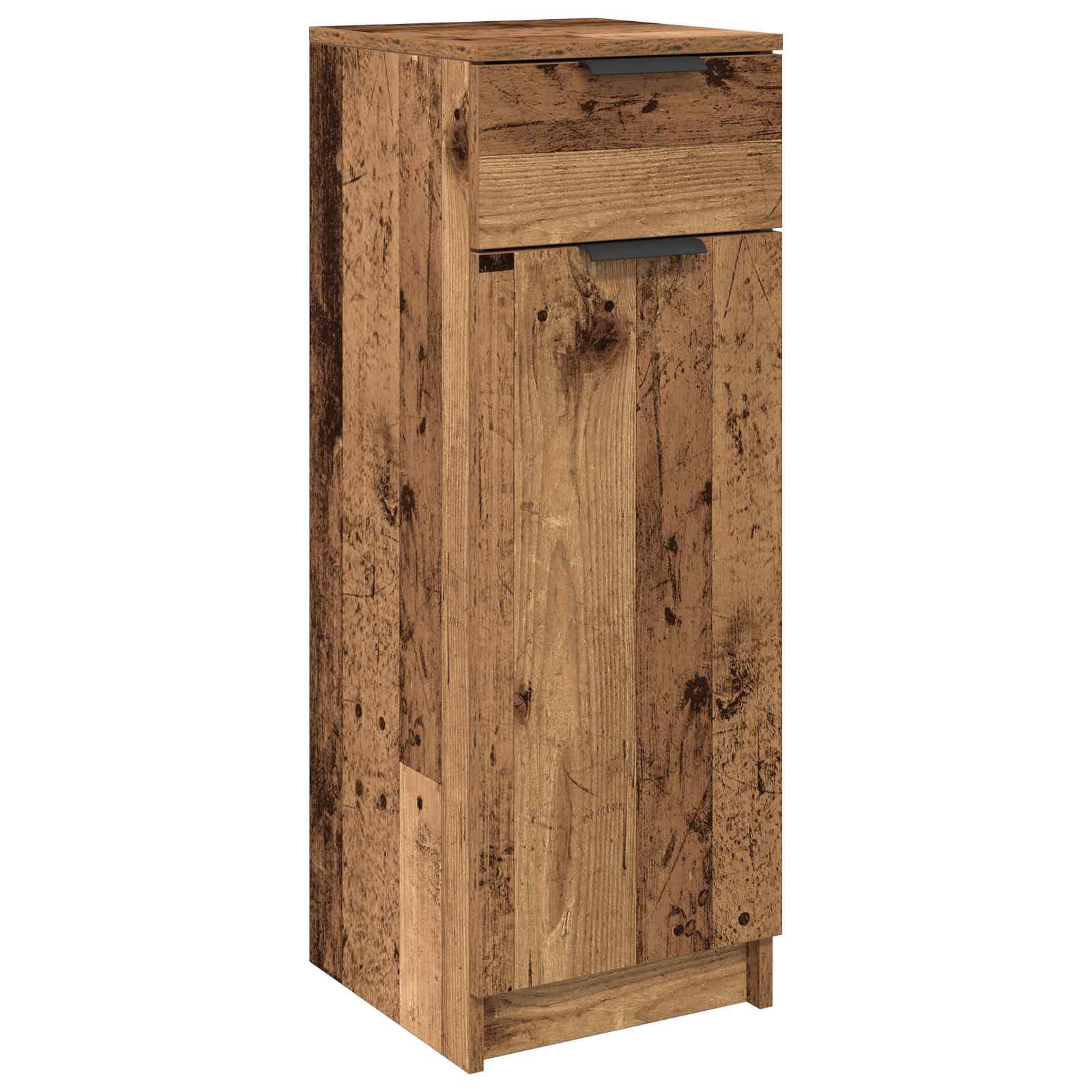 Koupelnová Skříň Staré Dřevo 32 X 34 X 90 Cm Kompozitní Dřevo